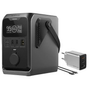 Estación de carga EcoFlow Trail 300 negro/gris šedivá, černá