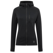 Sudadera funcional de mujer Black Diamond Coefficient Fleece Hoody negro Black