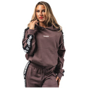 Sudadera de mujer Nebbia Classic Hoodie OFF-DUTY 489 marrón DARK BROWN