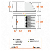 Tienda familiar Vango Capri 400