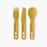 Juego de cubiertos Sea to Summit Passage Cutlery Set 3 Piece amarillo