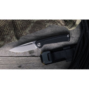 Navaja Acta non verba Z200 Stonewash/Plain Edge, G10