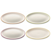 Juego de platos Omada SANALIVING DinnerPlate Set 4x Plate 24xh2cm blanco