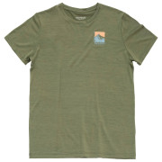 Camiseta de hombre Devold Classic "Summit" Tee Man verde LICHEN