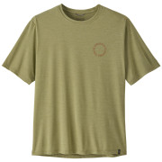 Camiseta de hombre Patagonia Men's Capilene Cool Daily Shirt - Spoke Stencil verde Gumtree Green - Light Gumtree Green X-Dye