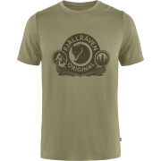 Camiseta funcional de hombre Fjällräven Abisko Wool Classic SS M verde Light Olive