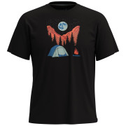 Camiseta Smartwool Night Camp Short Sleeve Graphic Tee negro black