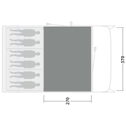 Alfombra para tienda Outwell Cozy Carpet Denver 6