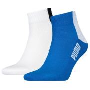 Calcetines de hombre Puma Men Cat Block Quarter 2P blanco/azul white