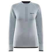 Camiseta funcional de mujer Craft Adv Warm Intensity Ls gris/blanco Ice-Black