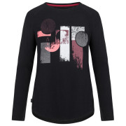 Camiseta de mujer Loap Abenka negro Tap Shoe/Red
