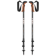 Bastones de senderismo Leki Khumbu Antishock gris/naranja DarkanthraciteWhiteOrange