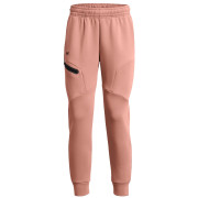 Pantalones de chándal para mujer Under Armour Unstoppable Flc Jogger rosa CanyonPink/Black