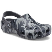 Zapatillas para niños Crocs Classic Camo Clog K negro/gris Black/Grey