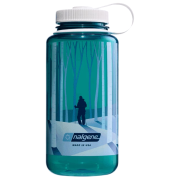 Botella Nalgene Wide Mouth Landscape 1000 ml azul/verde Trout with Landscape Forest