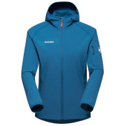 Chaqueta de mujer Mammut Madris Light ML Hooded Jacket Women azul claro deep ice50550