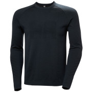 Camiseta funcional de hombre Helly Hansen Lifa Merino Knitevo Crew negro 990 Black