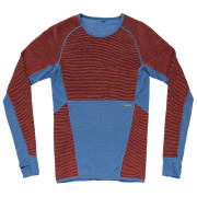 Camiseta funcional de hombre Devold Tuvegga Merino Shirt Man azul/rojo CAYENNE