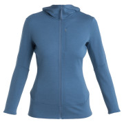 Sudadera funcional de mujer Icebreaker Women Merino 260 Quantum IV LS Zip Hoodie azul Dawn