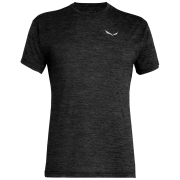 Camiseta de hombre Salewa Puez Melange Dry M S/S Tee gris oscuro 0911 - black out melange