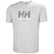 Camiseta de hombre Helly Hansen Hh Tech Graphic T-Shirt 2.0 gris 853 GREY FOG