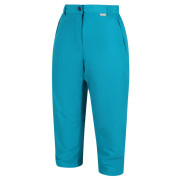 Pantalones de tres cuartos para mujer Regatta Chaska Capri II turquesa Enamel