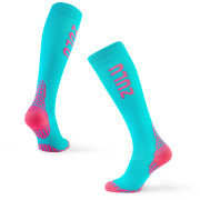 Medias de compresión Zulu Run Compression W azul/rosa