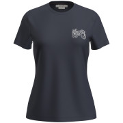 Camiseta funcional de mujer Icebreaker W Mer 150 Tech Lite SS Tee Adventure Rid azul oscuro Midnight Navy