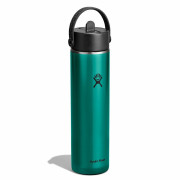 Termo Hydro Flask 24 Oz Lightweight Wide Flex Straw Cap verde Emerald Green