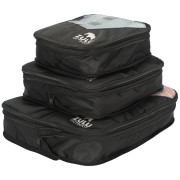 Organizador de viaje Zulu Compression Cube Set negro black