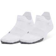Calcetines de mujer Under Armour Breathe 2 No Show Tab 2pk blanco White / White / Reflective
