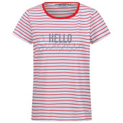 Camiseta de mujer Regatta Odalis II blanco/rojo Whi/MiaRdStr