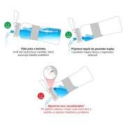 Botella para niños Ion8 Leak Proof Blue Flamingos 400ml