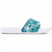 Pantuflas de mujer Under Armour W Ignite Select Graphic blanco/azul White/RadialTurquoise/White