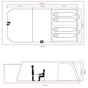 Tienda familiar Coleman Fastpitch Victoria Falls 4