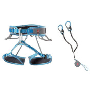 Juego de vía ferrata Ocún Via Ferrata Twist Tech Eco Captur Lite Swivel Set gris/azul Grey / Blue