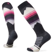 Calcetines de esquí Smartwool W Ski Targeted Cushion Pattern OTC gris/rosa Charcoal