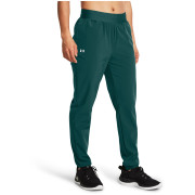 Pantalones de mujer Under Armour ArmourSport High Rise Wvn Pnt verde/azul HydroTeal/White