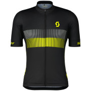 Maillot de ciclismo de hombre Scott RC Team 10 SS negro/amarillo black/sulphur yellow