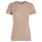Camiseta de mujer Icebreaker Women Merino 150 Tech Lite SS Tee Sparkling Stars rosa Pink Quartz