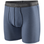 Calzoncillos bóxer para hombre Patagonia M's Essential Boxer Briefs - 6 in. azul/gris Fathom Stripe: New Navy