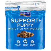 Golosinas para perros Fish4Dogs Puppy White Fish Morsels Digestion 150g