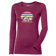 Camiseta funcional de mujer Progress Hela "Landscape" violeta ostruzinova