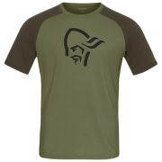 Camiseta de hombre Norrona femund pureUll T-shirt oliva Loden Green