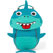 Mochila para niños Affenzahn Shark Hai small azul Turquise