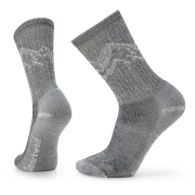 Calcetines Smartwool Hike Classic Edition Light Cushion Mountain Pattern Crew Socks negro black