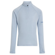 Camiseta funcional para niños Icebreaker K 260 Tech LS Half Zip azul claro Zinc Blue