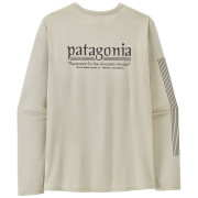 Camiseta de hombre Patagonia M's L/S Cap Cool Daily Shirt - Hut Tripper blanco Dyno White