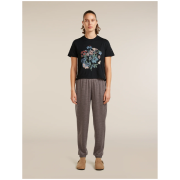 Camiseta de mujer Icebreaker Merino 150 Tech Lite SS Crop Tee NZ Flora