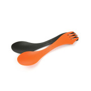 Juego de cubiertos Light My Fire Spork Original 2-pack negro/naranja Rustyorange/Slatyblack